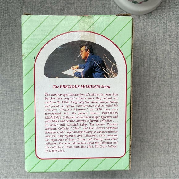 Vintage Precious Moments Porcelain Holiday Bell Ornament - Picture 8 of 8